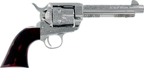CIMARRON BUFFALO BILL CODY 45LC 5.5" ENGRAVED NICKEL