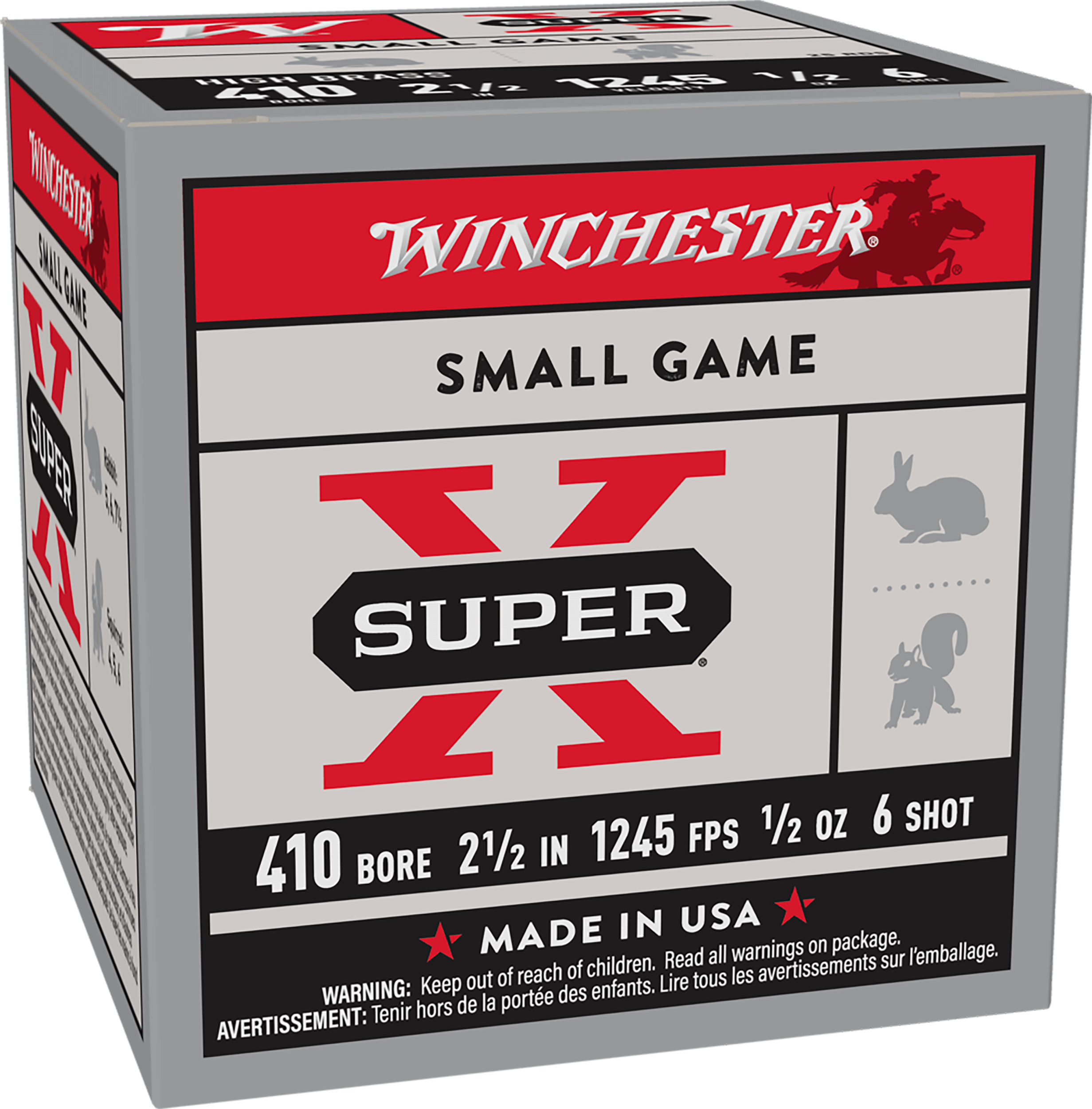 Winchester Ammo X416 Super X Heavy Game Load 410Gauge 2.50" 1/2oz 6Shot 25 Per Box/10 Case