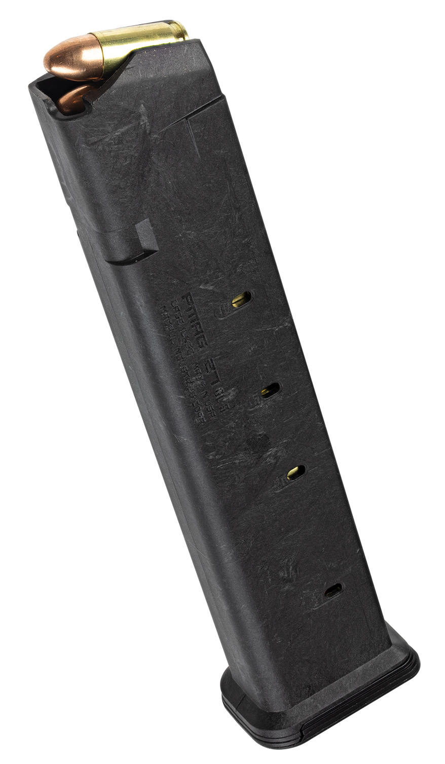 Magpul MAG662BLK PMAG GL9 27rd 9mm Luger Compatible w/Glock 19 Black Polymer