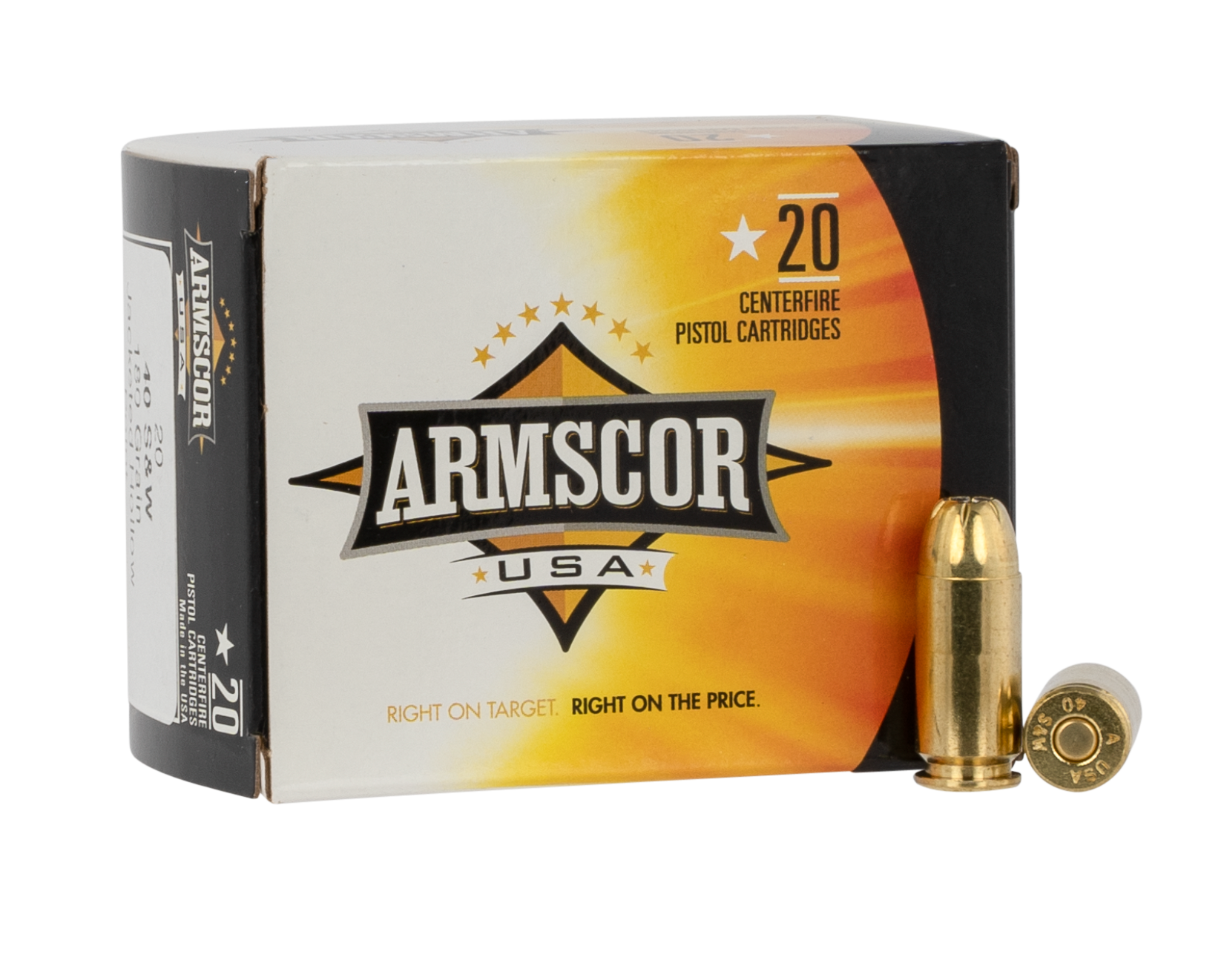 Armscor AC403N USA 40S&W 180gr Jacketed Hollow Point 20 Per Box/25 Case