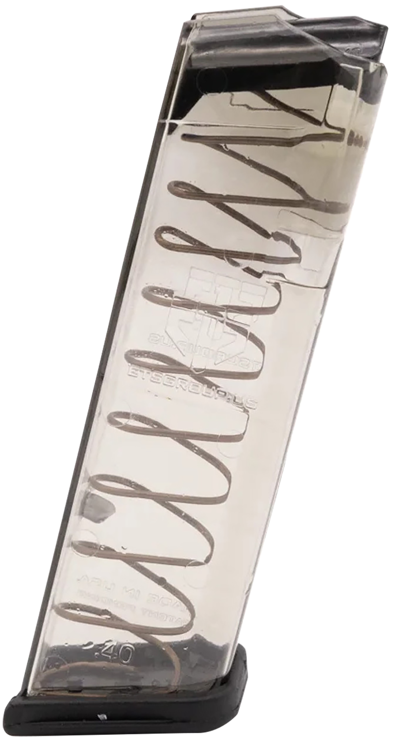 ETS Group GLK22 Pistol Mags  16rd 40 S&W Compatible w/Glock 22/23/24/27/35 Gen1-4 Clear Polymer