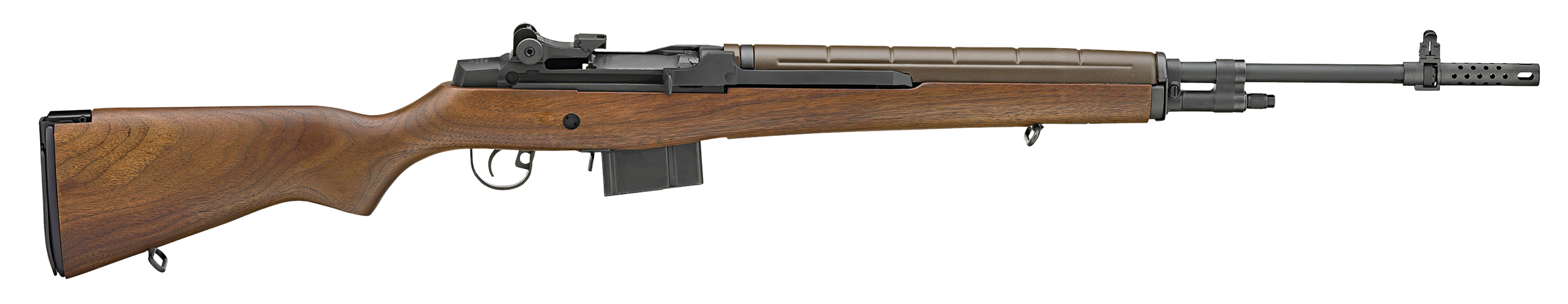 Springfield Armory MA9222CA M1A Loaded *CA Compliant 308 Win/7.62x51mm 10+1 22" Black Parkerized Medium National Match Barrel, Black Parkerized Steel Receiver, Walnut Wood Fixed Stock, Right Hand