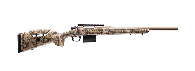 CVA CR4058 Cascade Varmint Hunter 25 Creedmoor 10+1 20" Flat Dark Earth Cerakote Threaded Barrel & Receiver w/Picatinny Rail, Krytek Highlander Adj Comb & LOP Synthetic Stock