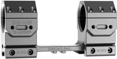 AUDERE SCOPE MOUNT ADVERSUS 30MM 20MOA HIGH BLACK