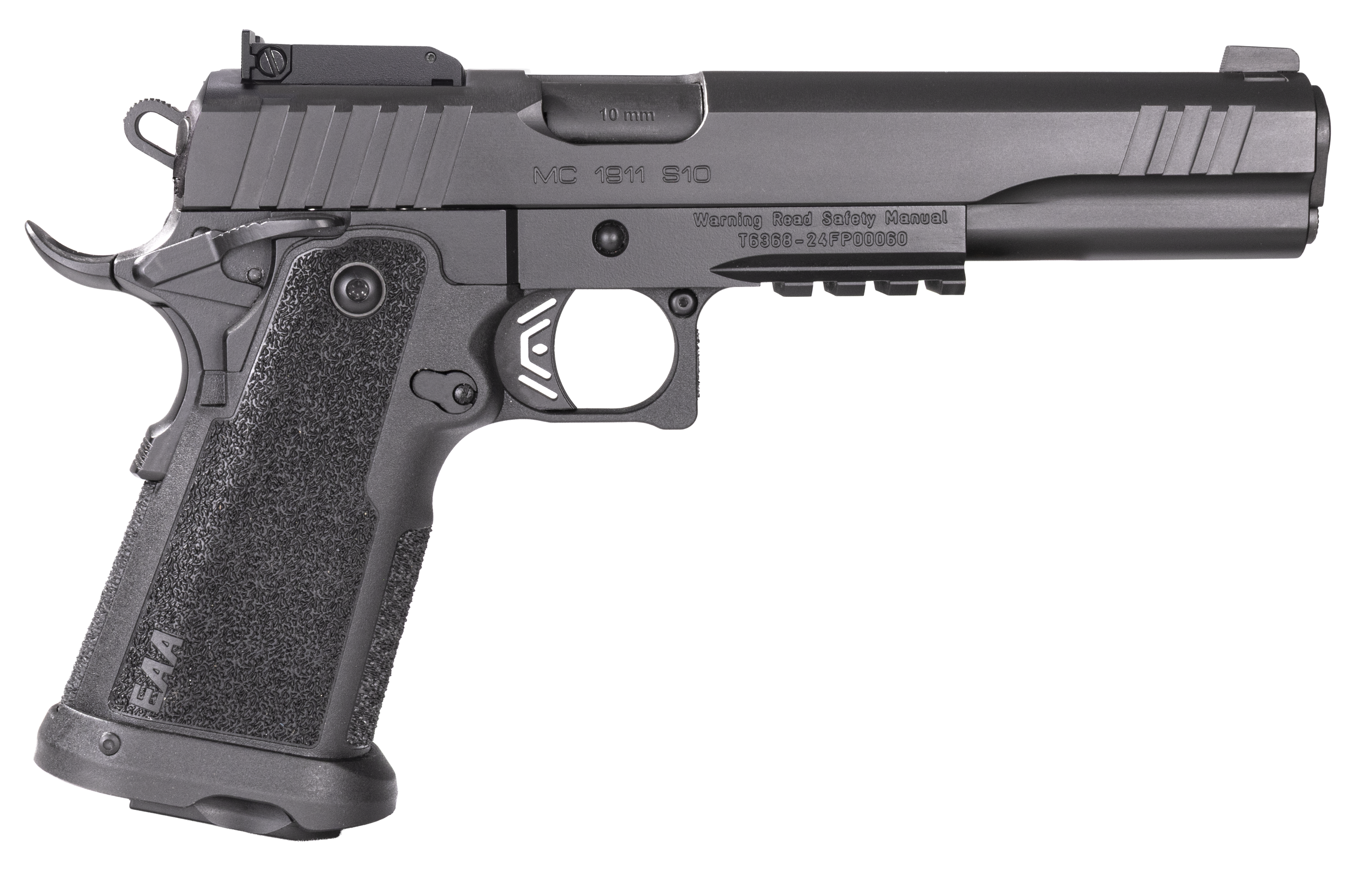 Girsan 395075 Witness2311  10mm Auto 15+1 6" Black Steel Barrel, Black Optic Ready/Serrated Steel Slide, Black Polymer Frame w/Beavertail & Picatinny Rail, Black Checkered Polymer Grip, Ambidextrous