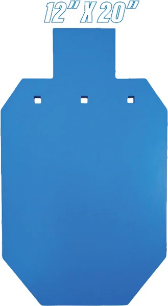 BASH TARGET AR500 SILHOUETTE TWO-THIRD SIZE 12"X20"-1/2"