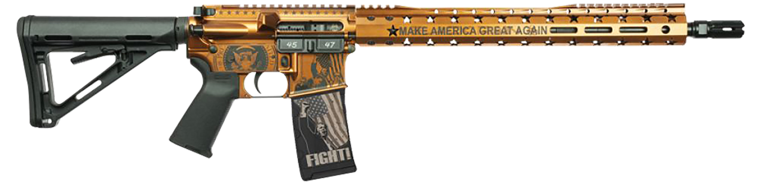 Black Rain Ordnance 24111204C Spec15  5.56 NATO 30+1 16" Black Nitride Stainless Steel Barrel, Aluminum Receiver, 15" Slim M-LOK Handguard, Magpul Black Polymer Stock, Black Magpul Grip