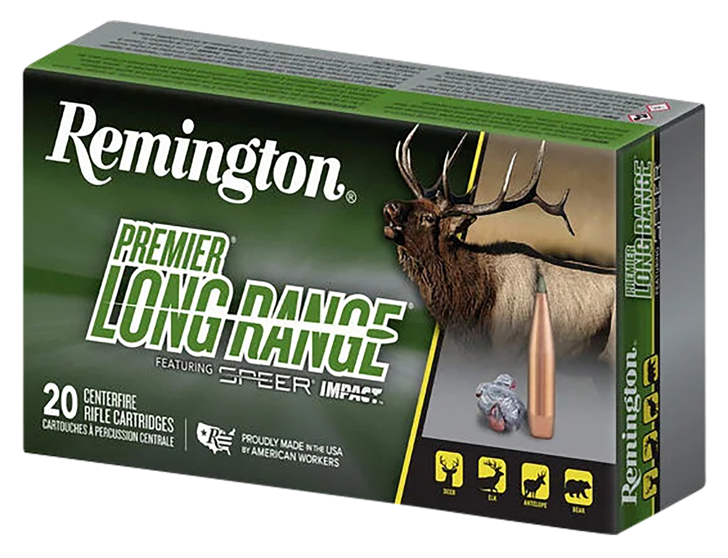 Remington Ammunition R21342 Premier Long Range 270 Win 150 gr Speer Impact 20 Per Box/ 10 Case