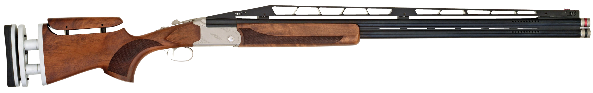 TriStar 35416 TT-15A Double Trap 12 Gauge 2rd 2.75" 32" Adjustable Rib Barrel Silver Rec Walnut Fixed with Adjustable Comb Stock Right Hand (Full Size) Includes 5 Extended MobilChoke