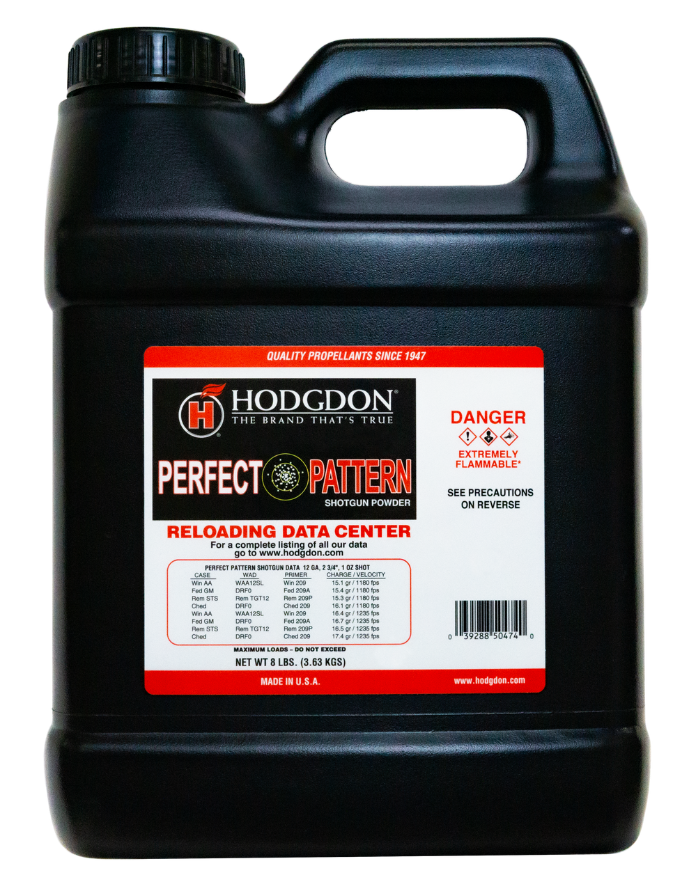 Hodgdon PP8 Perfect Pattern Powder Shotgun 12 Gauge Gauge 8 lb