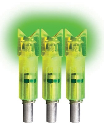 LUMENOK LIGHTED NOCK XBOW GRN CRESCENT EASTON CARBON 3PK