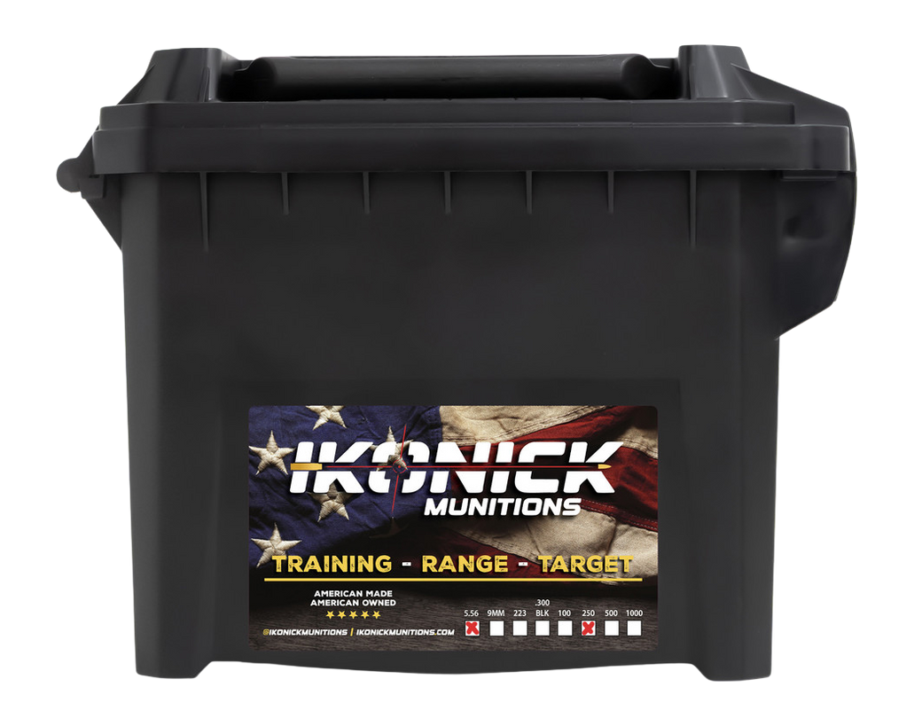 IKONICK USA Premium Range 5.56 NATO 55gr FMJ 250rd Can
