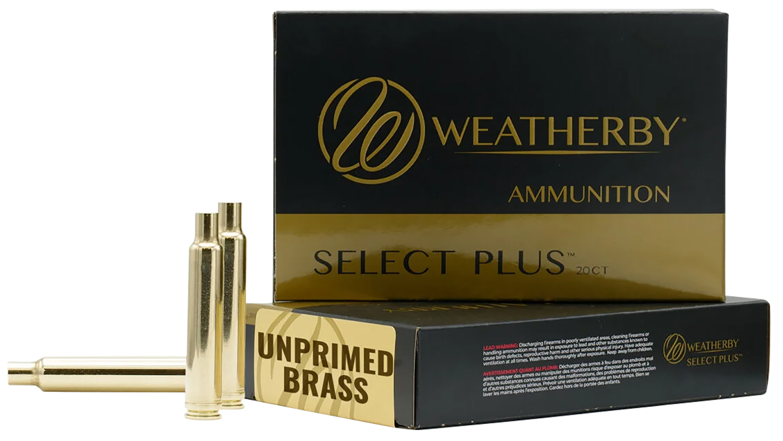 Weatherby BRASS270 Unprimed Cases  270WthbyMag Rifle Brass 20/Box