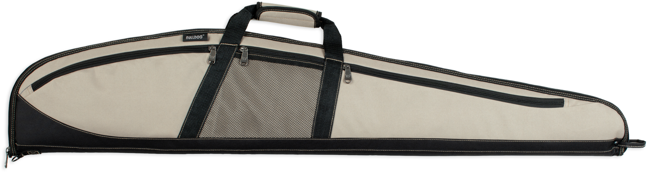 Bulldog BD220 Plus Rifle Case 48" Taupe with Black Trim Water-Resistant Nylon