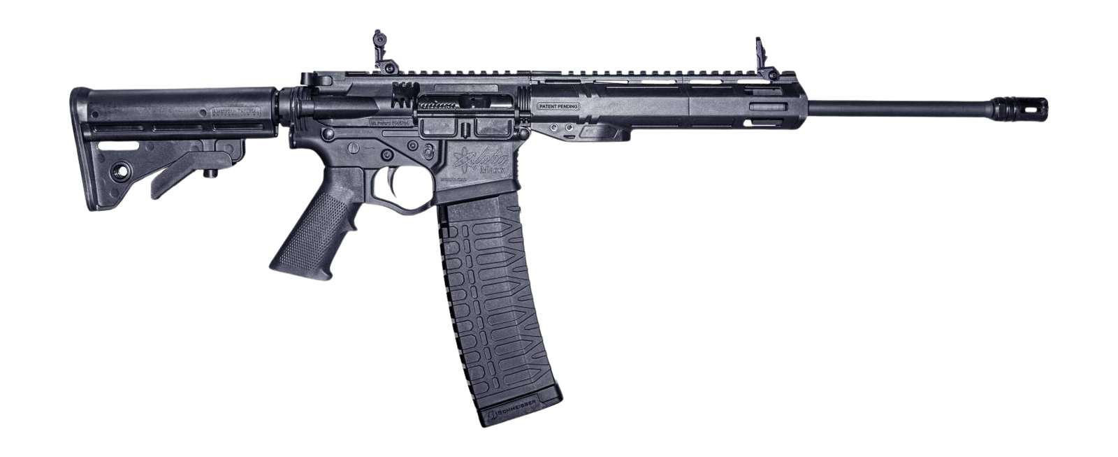ATI  Alpha Maxx 5.56 NATO 60+1 16" M-LOK Handguard ATI MM4 Black Polymer Stock