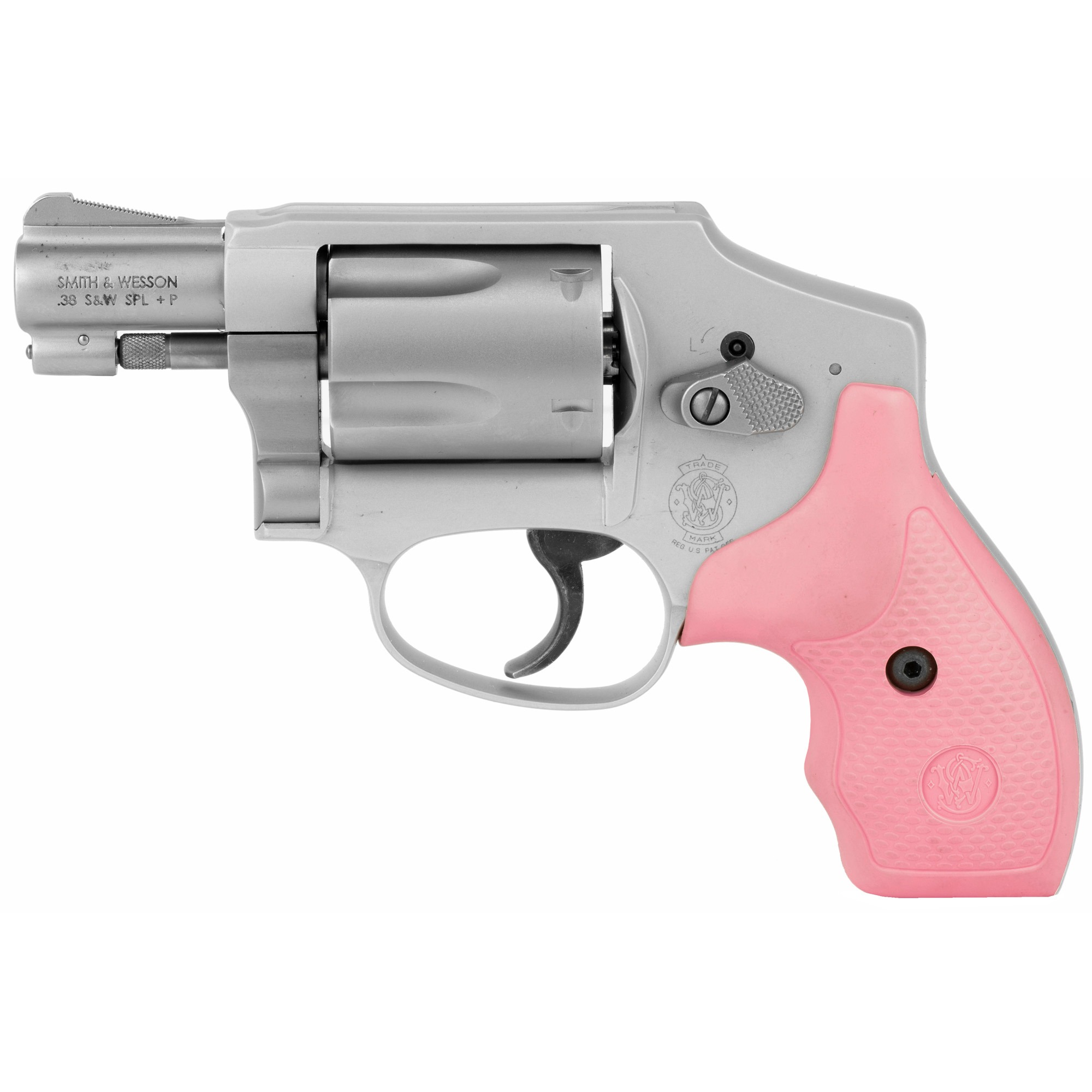 S&W 642 38SPL+P 1.88" 5RD CNT PNK GP