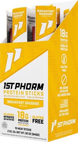 1st Phorm Protein Sticks Breakfast Sausage 15ct