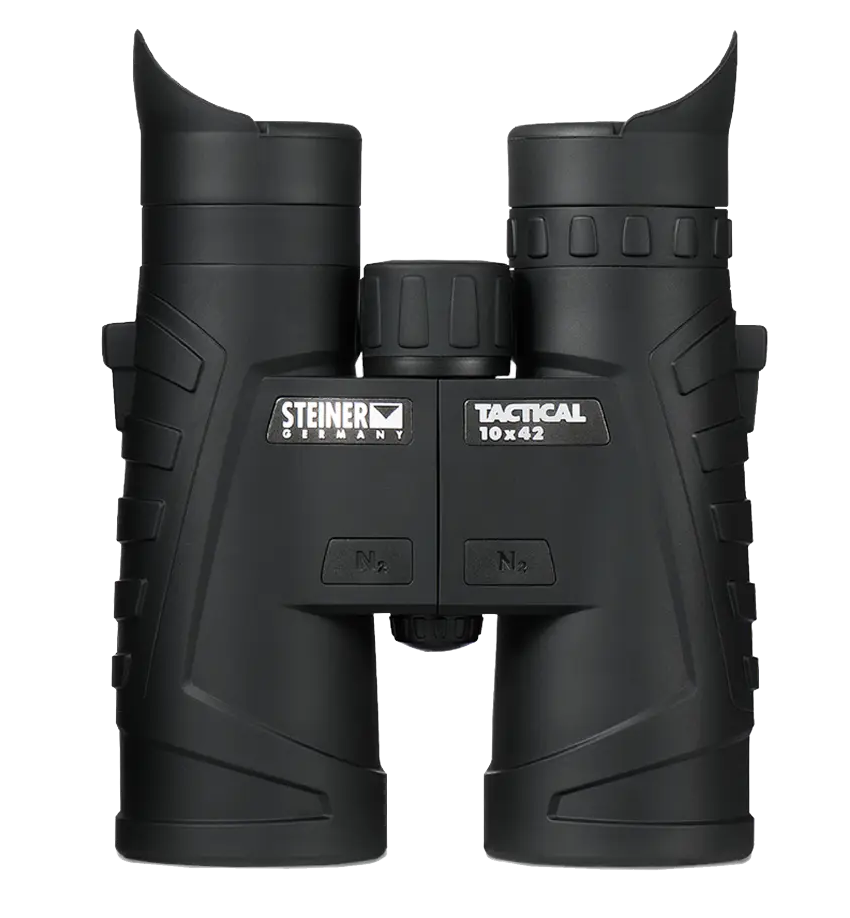 Steiner 2005 T1042 Tactical 10x42mm Roof Prism, Fast-Close Focus, Black Makrolon w/Rubber Armor