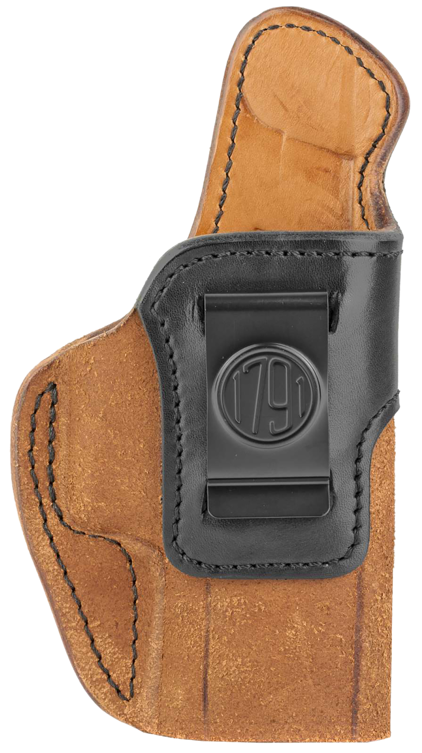 1791 Gunleather RCH5BLBR RCH  IWB Size 05 Black/Brown Leather Belt Clip Fits Springfield XD-M/HK VP9SK Right Hand