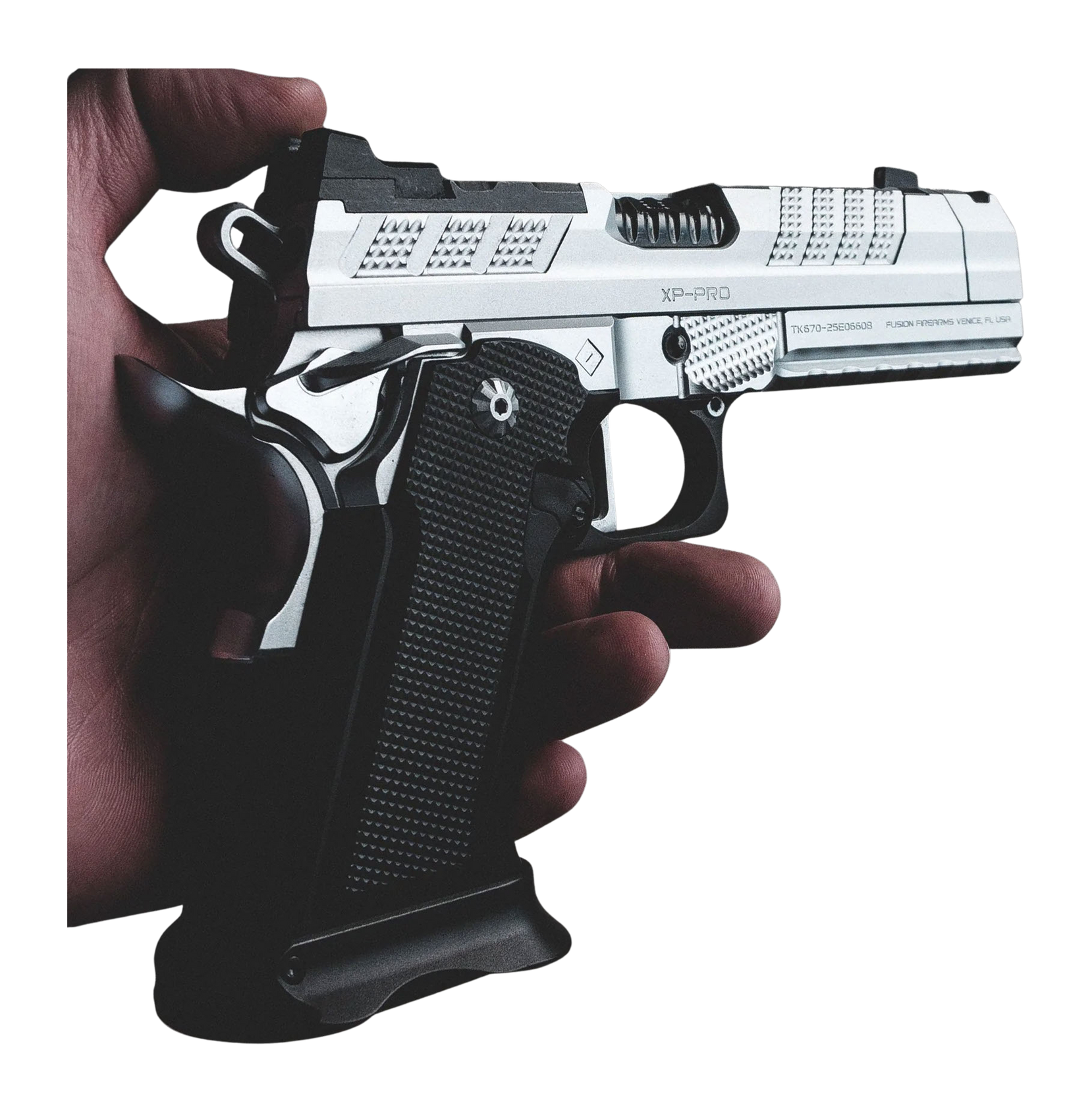Fusion Firearms XP Comp 9mm 4.6" 17rd Chrome Pistol