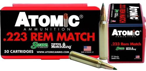 ATOMIC 223 REM 77GR TIPPED MATCHKING 50RD 10BX/CS