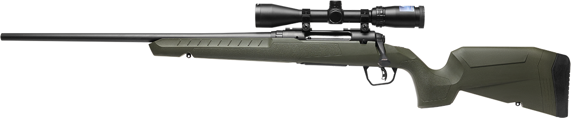 Savage Arms 32189 Axis 2 XP Combo Full Size 400 Legend 4+1 20" Black Sporter Barrel, Black Carbon Steel Receiver Drilled & Tapped, OD Green Fixed Synthetic Stock, Weaver 3-9x40mm Scope, Left Hand