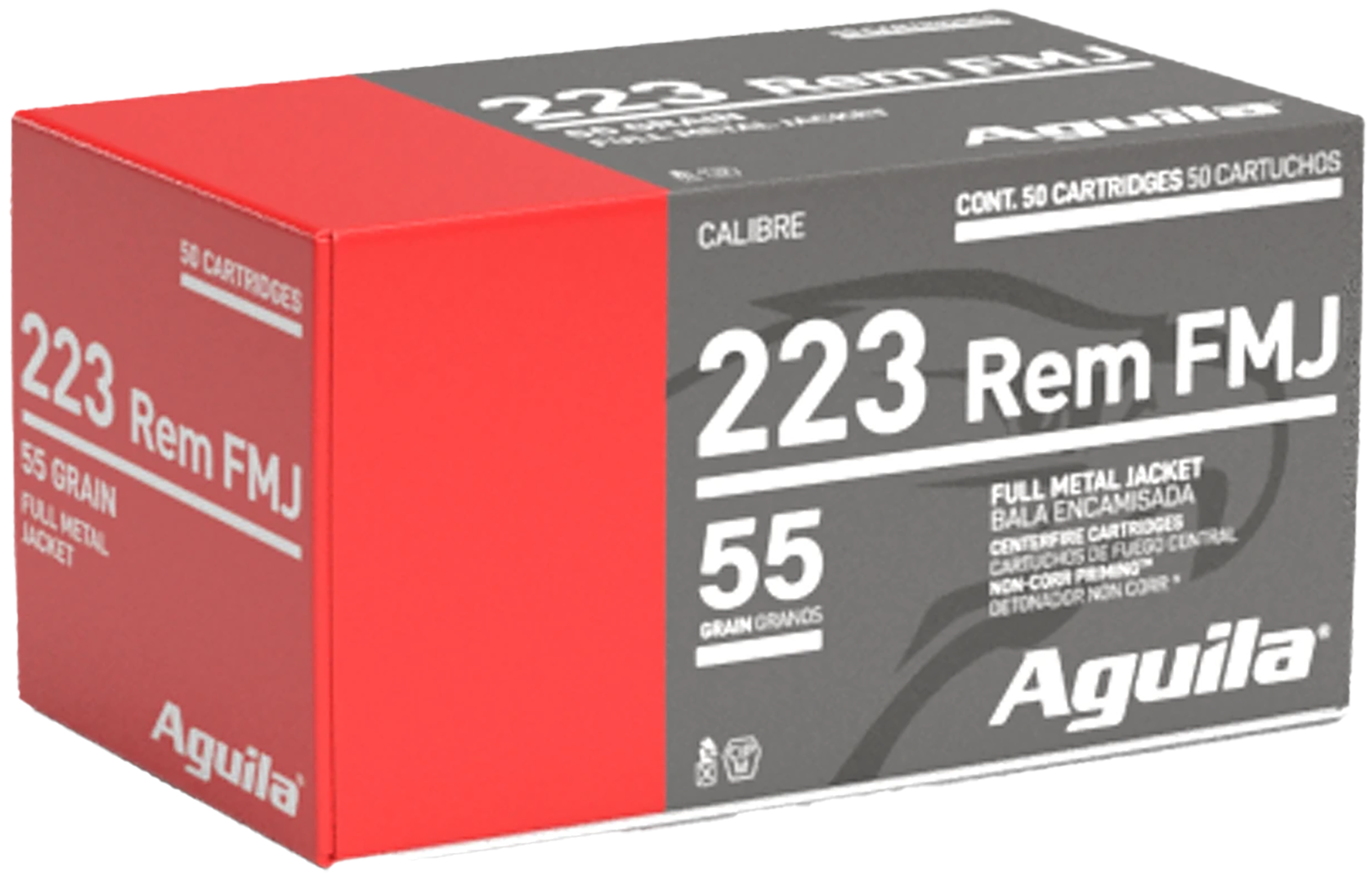 Aguila 1E223110   223Rem 55gr Full Metal Jacket 50 Per Box/20 Case