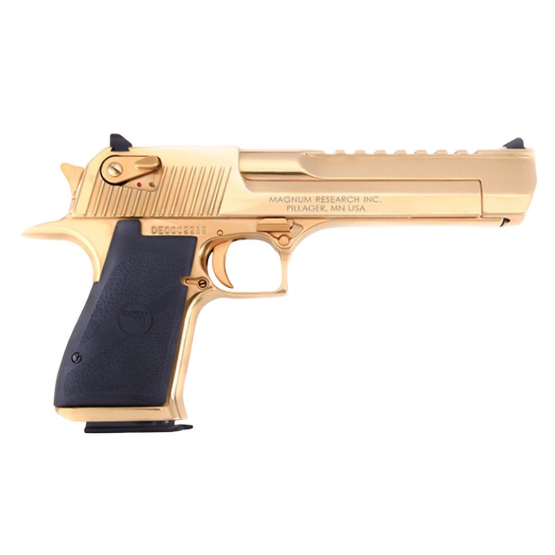 Magnum Research Desert Eagle Mark XIX Zirconium Nitride Gold Handgun .44 Rem mag 7rd Magazines(1) 6" Barrel CA Compliant -BLEMISHED