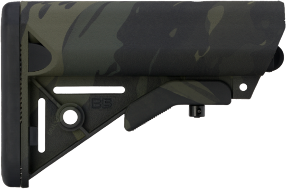 B5 Systems SOP1422 Enhanced SOPMOD Black Multi-Cam Synthetic for AR-Platform with Mil-Spec Receiver Extension (Tube Not Included)