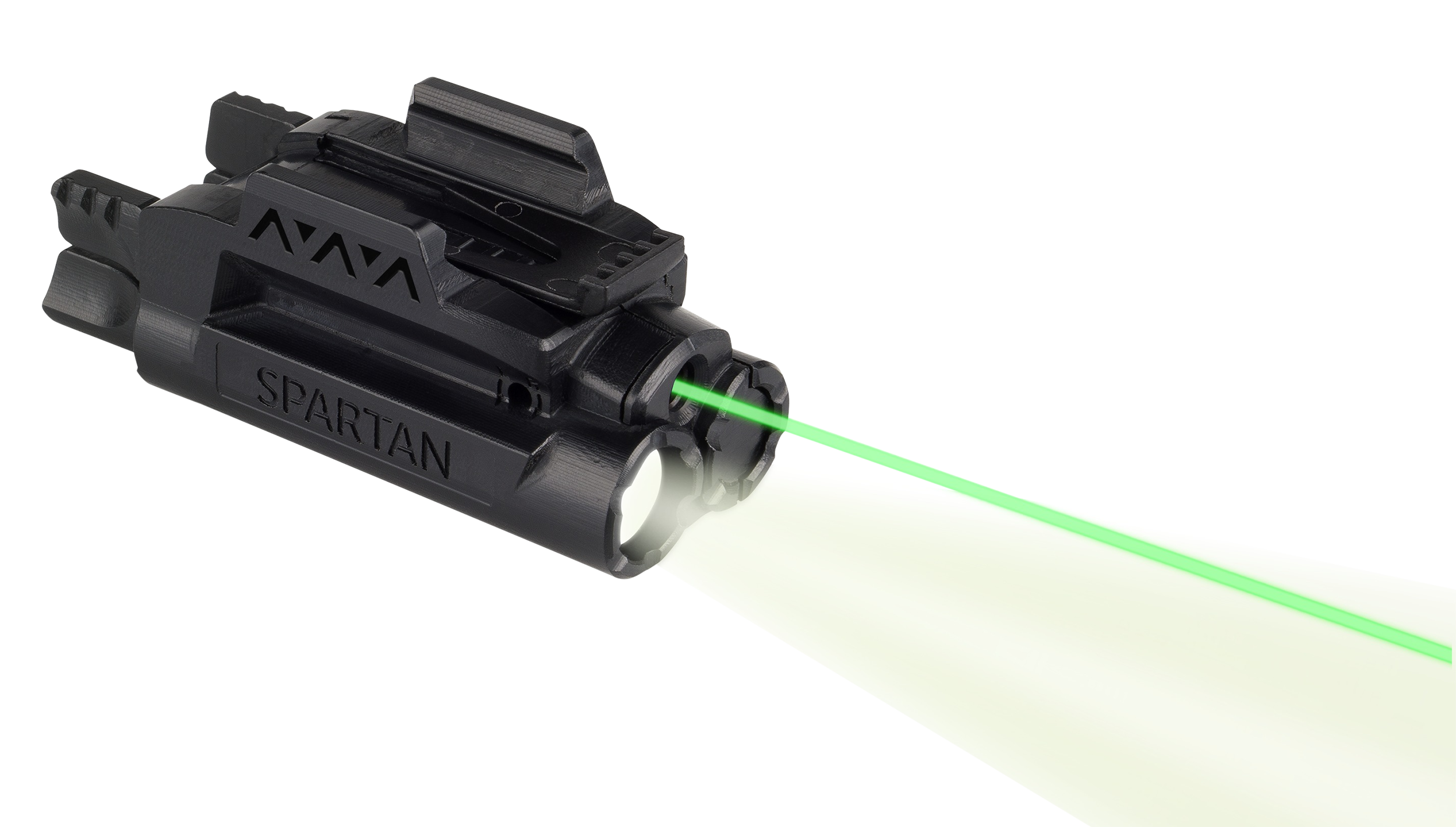 LaserMax SPSCG Green Spartan Light/Laser  Black  120 Lumens White LED