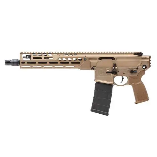dSIG MCX SPEAR LT PSTL 5.56 11.5" BBL FDE 10" LW HG, 1-30RD, FLAT TRIG
