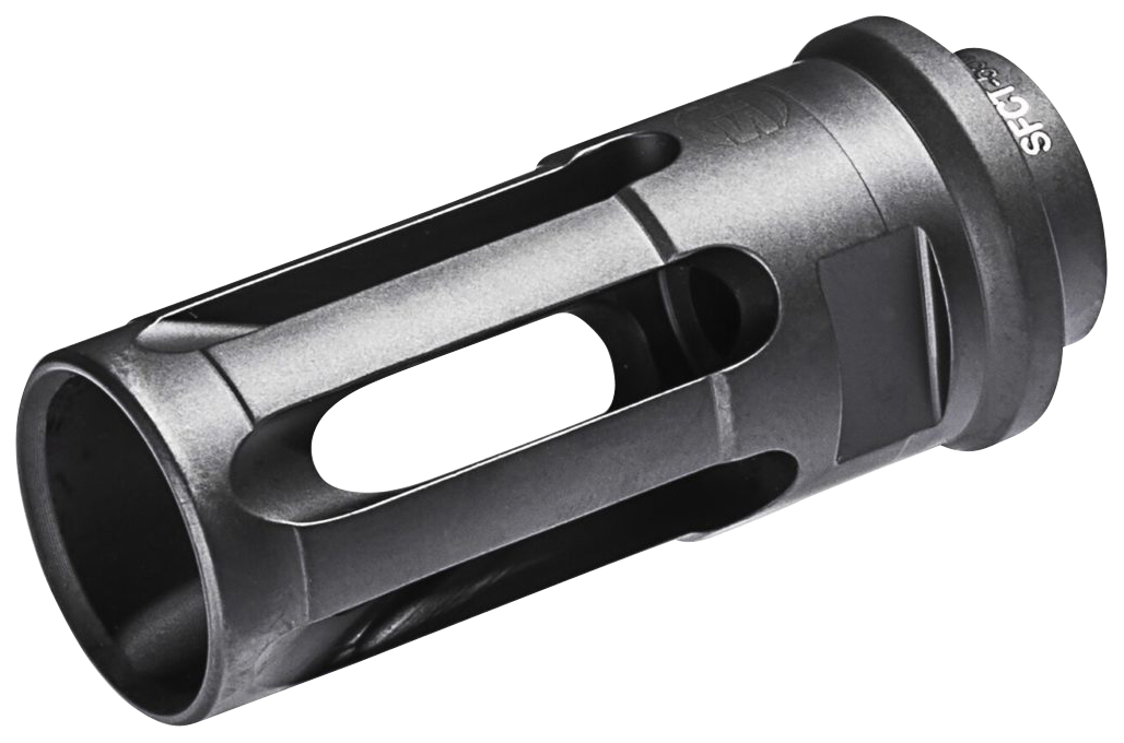 SureFire SFCT5561228 Closed-Tine Flash Hider Black DLC Stainless Steel with 1/2"-28 tpi Threads & 2.30" OAL for 5.56x45mm NATO AR-15