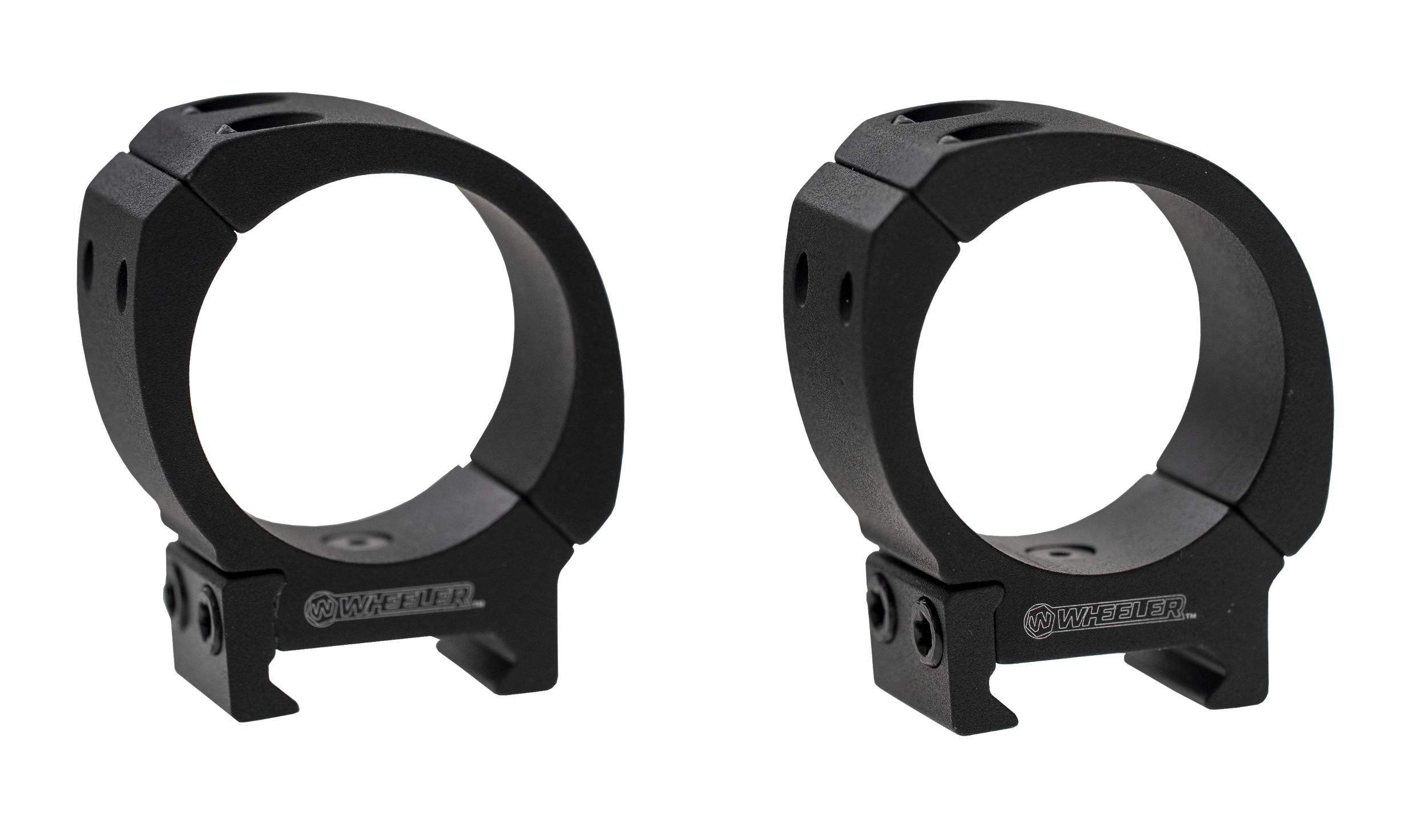 Wheeler 1133750 Sporter Scope Rings  Black 30mm Low
