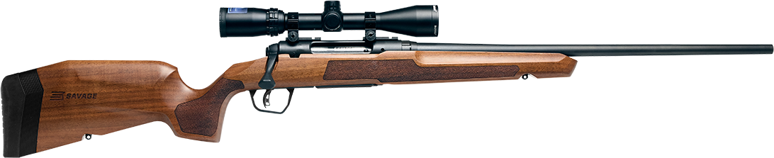 Savage Arms 32260 Axis 2 XP Combo 6.5 Creedmoor 4+1 22" Matte Black Sporter Barrel & Drilled & Tapped Carbon Steel Receiver, Ergonomic Hardwood Stock, Right Hand, Boresighted 3-9x40mm Scope