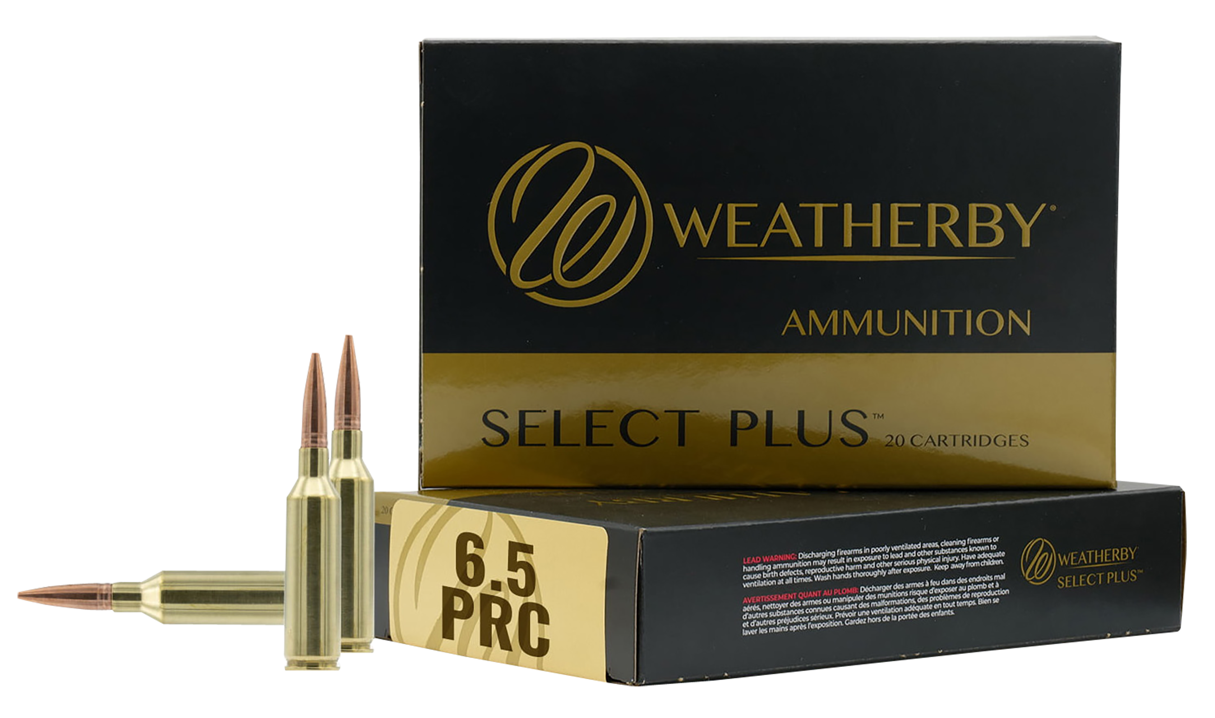 Weatherby R65PRC156EH Select Plus 6.5PRC 156gr Berger Elite Hunter 20 Per Box/10 Case
