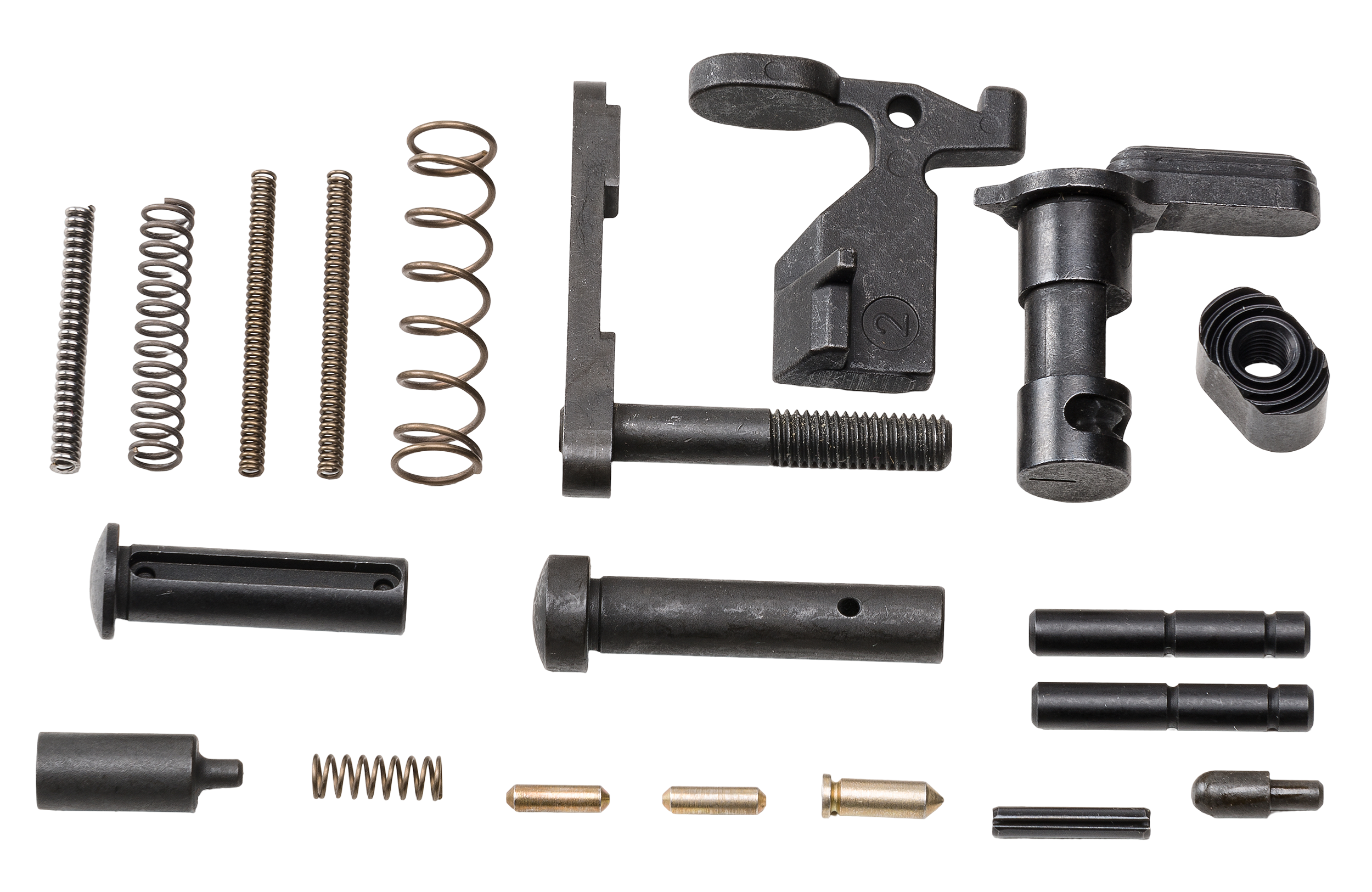 Rise Armament 12003 Lower Parts Kit  (No Fire Control Group) Black for AR-15
