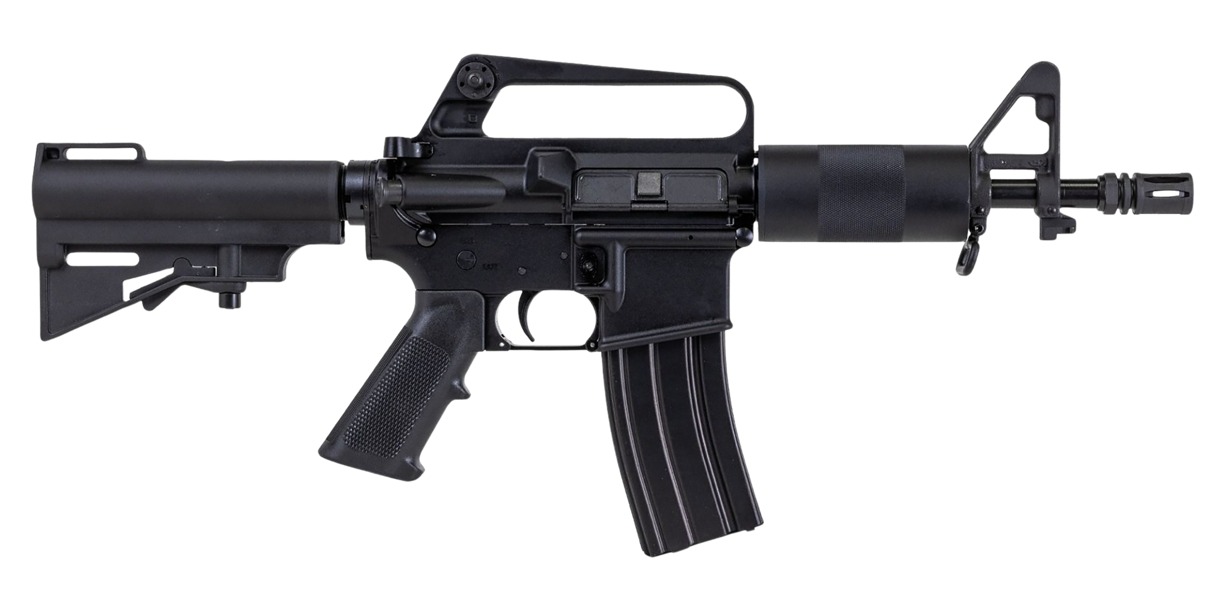 Dpms Panther Arms DP51655164074 Kitty Kat  5.56 NATO 30+1 7.50" Black Phosphate Threaded Barrel, Black Hardcoat Anodize Aluminum Receiver w/C7 Carry Handle, Black Polymer Adj CAR Brace, A2 Style Grip