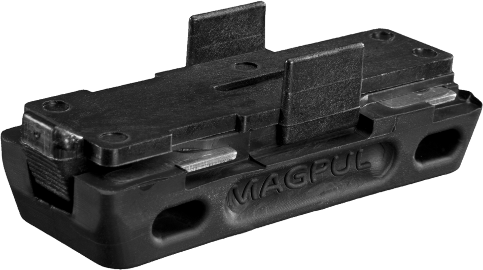 Magpul MAG024-BLK L-Plate Made of Stainless Steel w/ Overmolded Santoprene Rubber & Black Finish for 5.56x45mm NATO USGI 30-Round Aluminum Magazines/ 3 Per Pack
