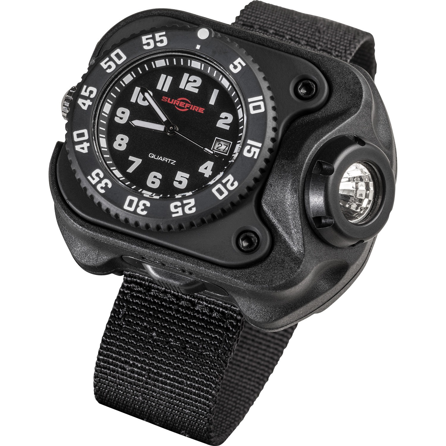 SUREFIRE WRISTLIGHT (WATCH MOVEMENT) RECHARGEABLE 15/60/300LM BLACK STRAP