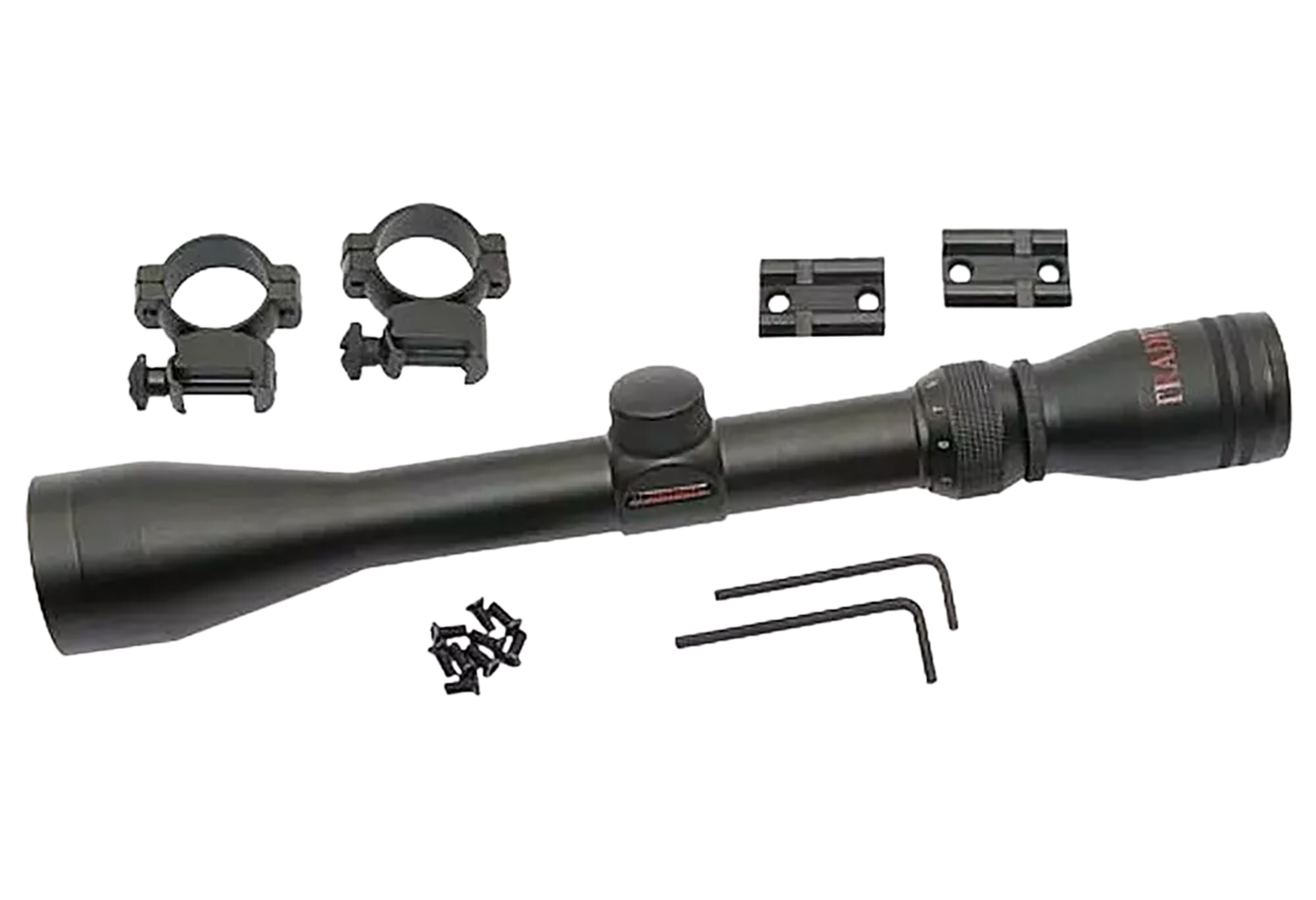 Traditions A1171 Muzzleloader Scope Pack 3-9x 40mm Duplex Reticle Matte Black Includes Medium Rings & 2 Piece Base