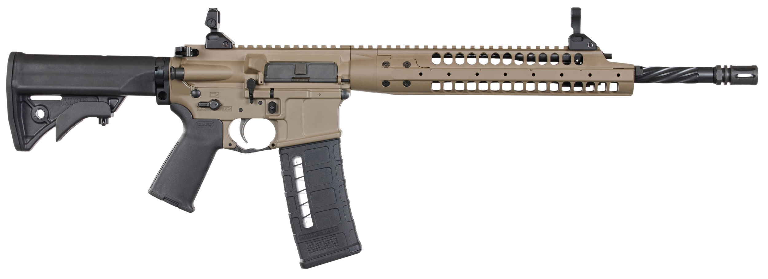 LWRC SIX8A5RCK16 SIX8 A5 6.8mm Rem SPC II 16.10" 30+1 Flat Dark Earth Cerakote Adjustable Stock
