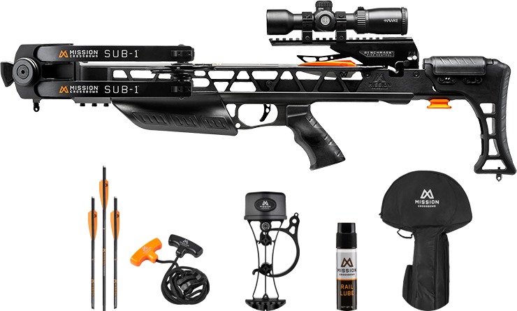 MISSION CROSSBOW SUB-1 PACKAGE 385FPS BLACK