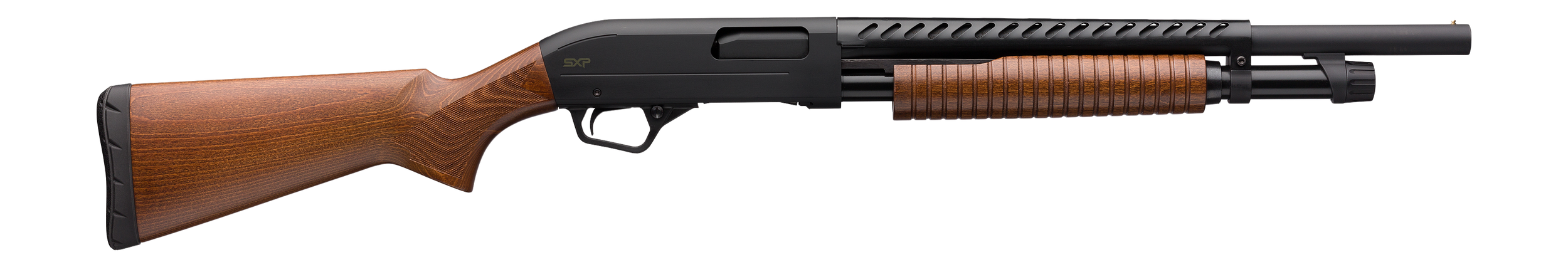 Winchester Repeating Arms 512418395 SXP Trench Pump 3" 5- 2.75" Shells 18" Matte Black Heat Shield Barrel, Matte Black Aluminum Alloy Drilled & Tapped Receiver, Fixed Satin Hardwood Stock