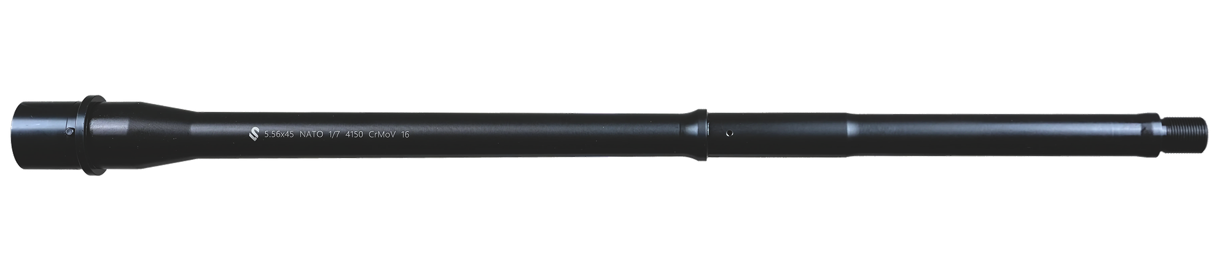 Lead & Steel Llc LS556PEN-MID-16 5.56mm 16" Pencil Profile Features M4 Feed Ramps Mid-Length