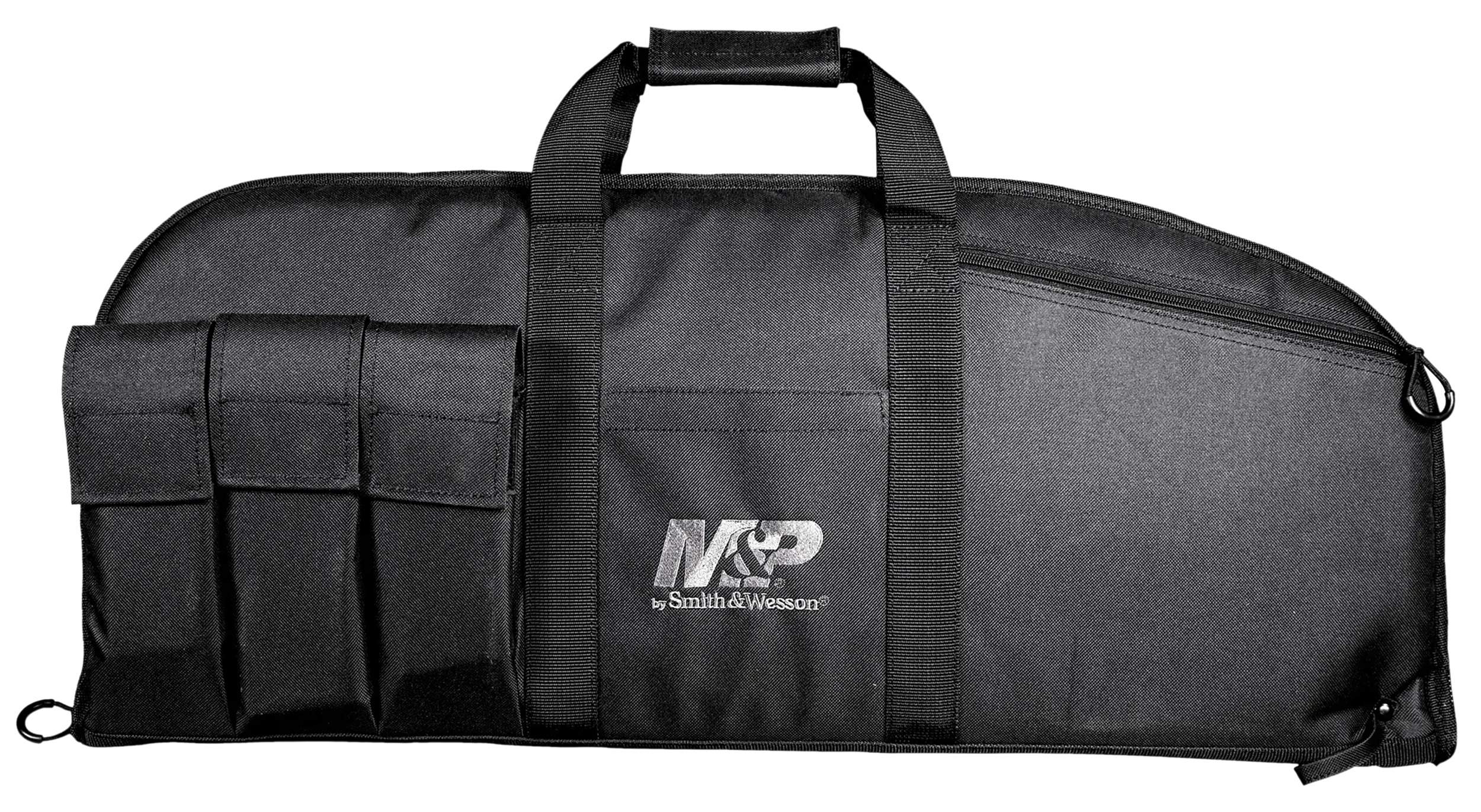 M&P Accessories 110016 Duty Series Large Case 45" Black 5 Exterior Mag Pouches for Rifle/Shotgun