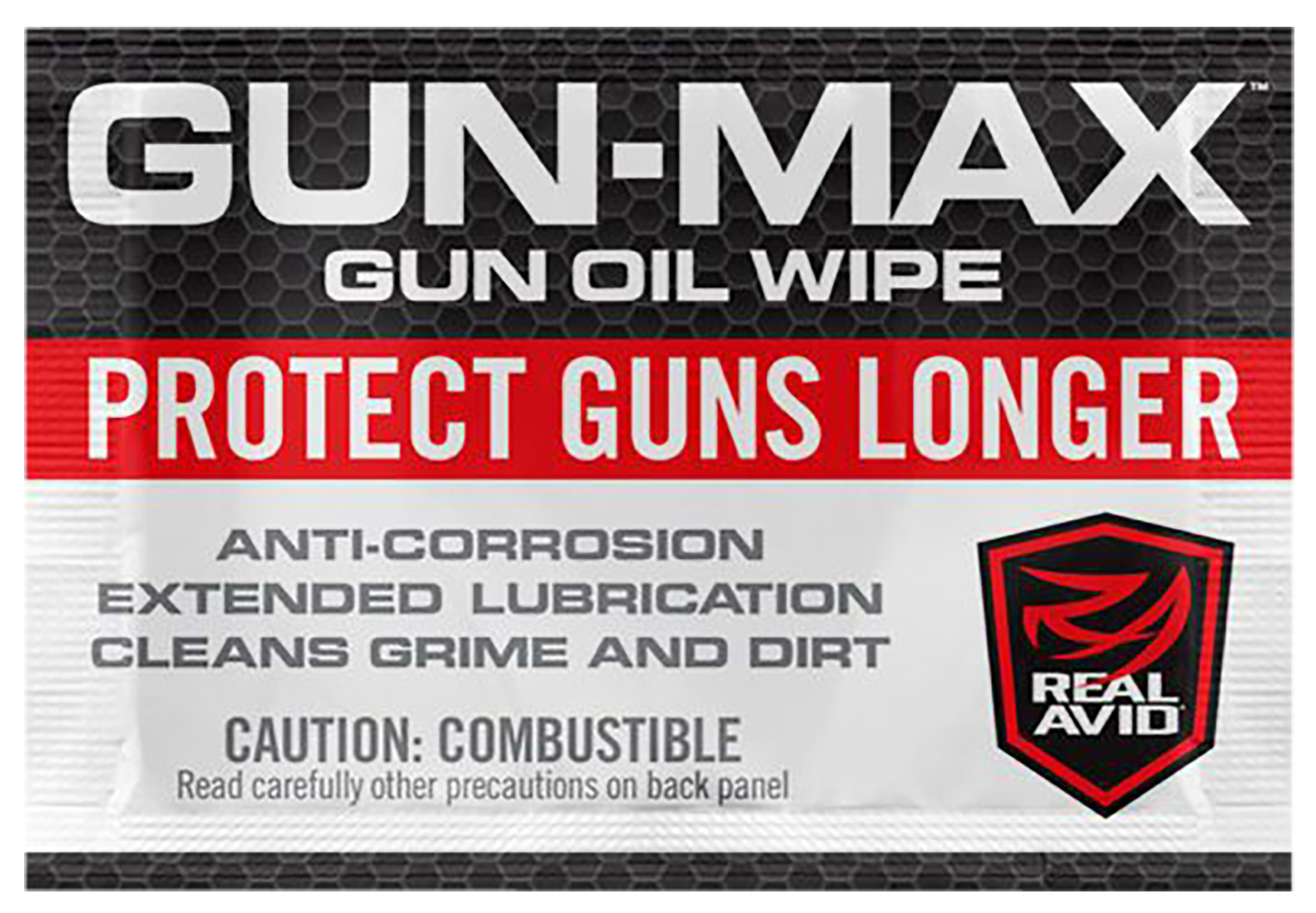 Real Avid AVGMW25 Gun-Max Gun Oil Against Corrosion & Lubricates Wipes 25 Count