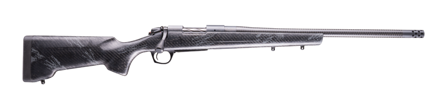 Bergara Rifles B14S1214CF B-14 Cima CF 22 Creedmoor 4+1 20" Carbon Fiber CURE Threaded Barrel, Sniper Gray Cerakote Steel Drilled & Tapped Receiver, Carbon Fiber w/Black & Gray Sponge Accents RTM Spor