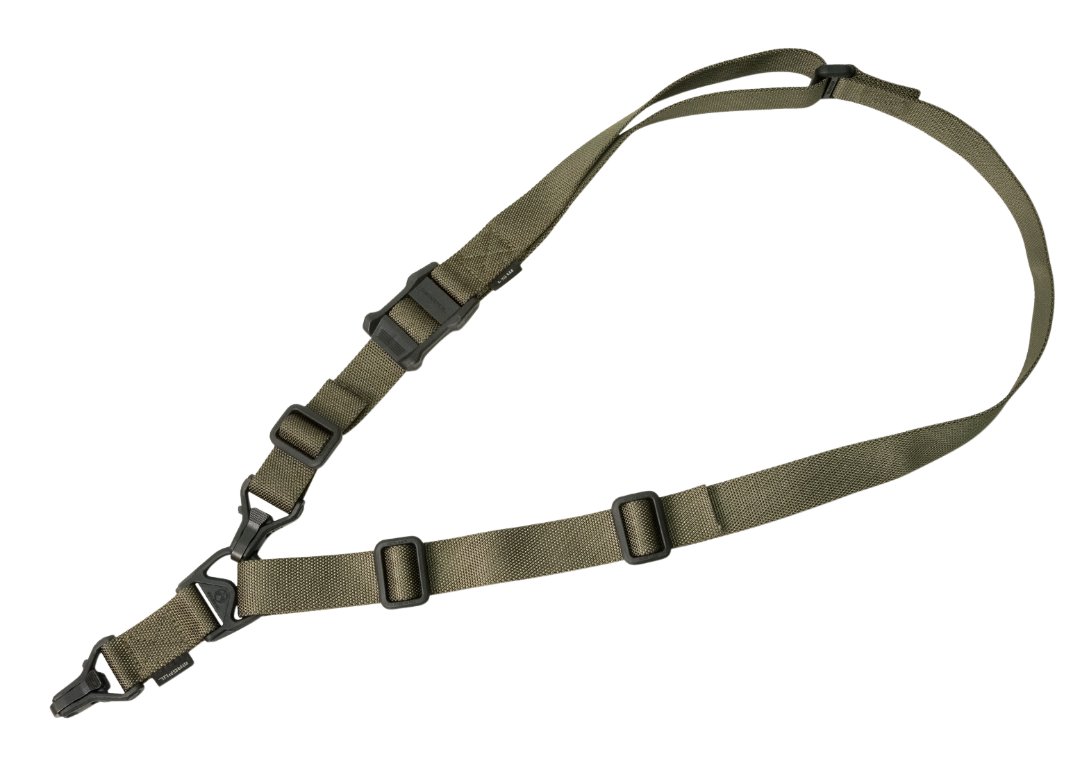 Magpul MAG514RGR MS3 Gen2 Sling Ranger Green Nylon 48"-60" OAL Adjustable One-Two Point Rifle