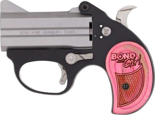 BOND ARMS GIRL STINGER 380ACP 3" BBL STAINLESS PIND WOOD GRP