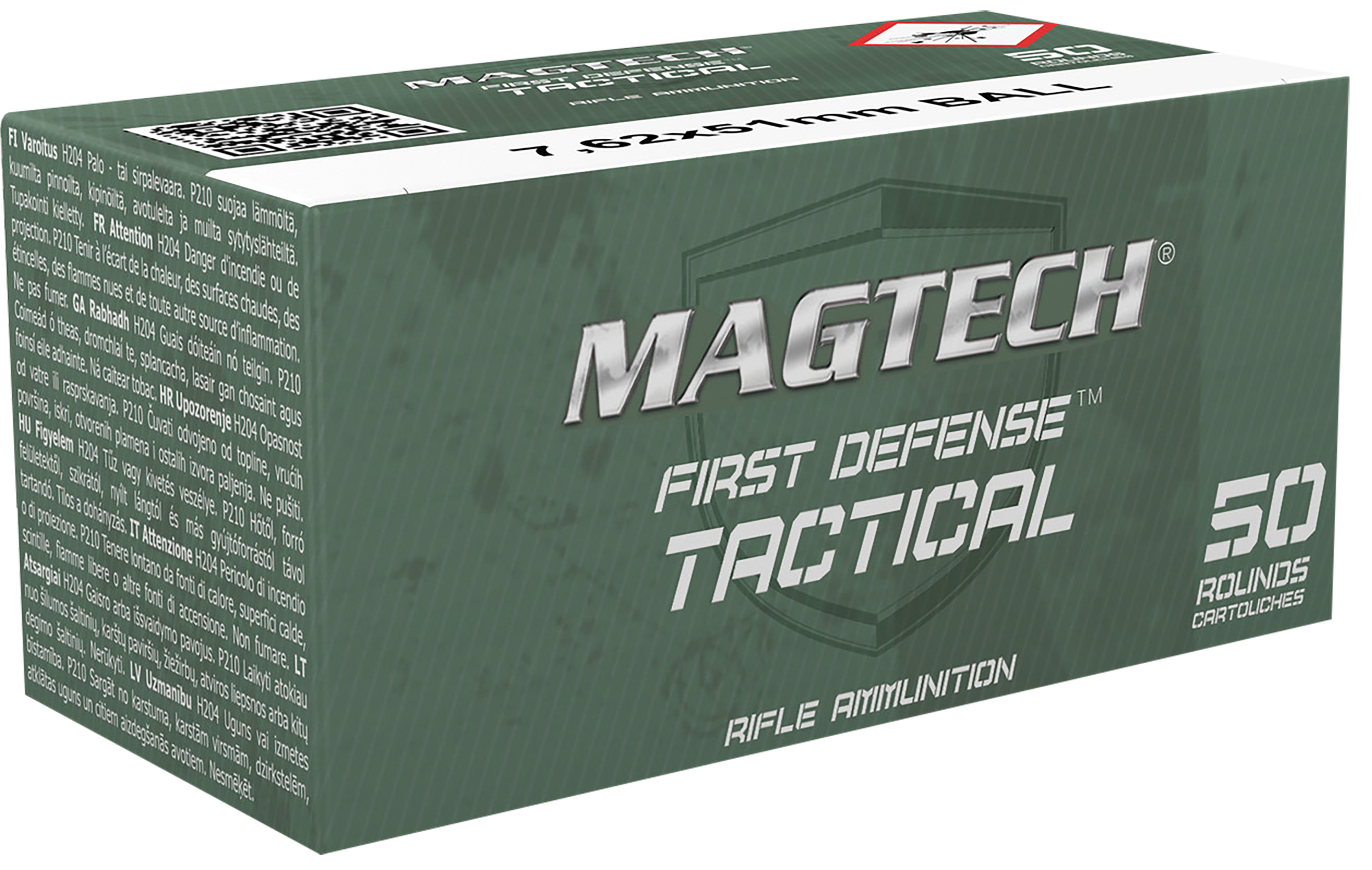Magtech 762A Tactical/Training  7.62x51mmNATO 147gr Full Metal Jacket 50 Per Box/8 Case